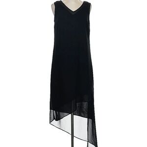 WHITE HOUSE BLACK MARKET BLACK ASYMMETRICAL DRESS ( PLUS A PANT) SIZE 2